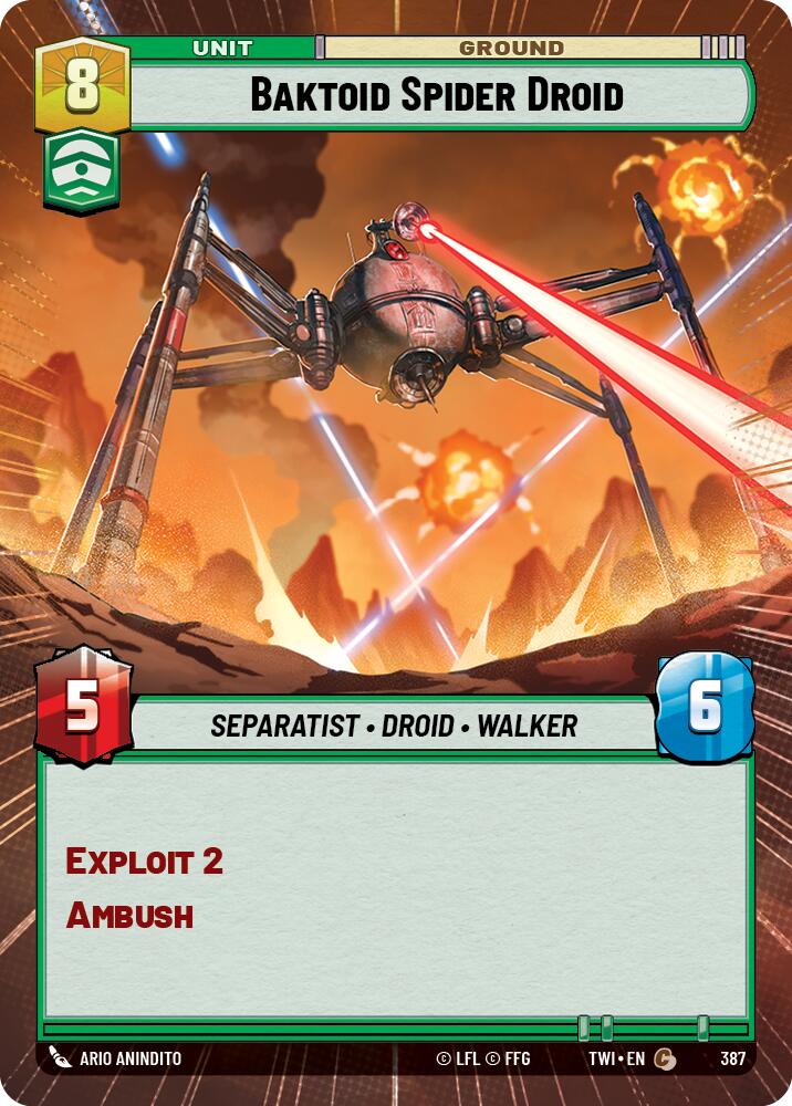 Baktoid Spider Droid (Hyperspace) (387) [Twilight of the Republic] | Grognard Games