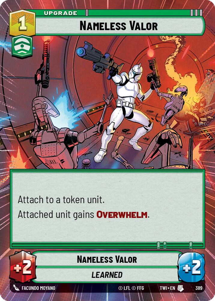 Nameless Valor (Hyperspace) (389) [Twilight of the Republic] | Grognard Games