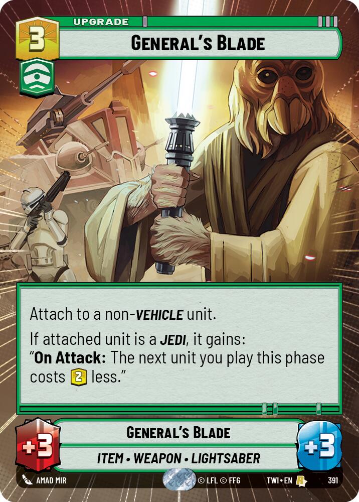 General's Blade (Hyperspace) (391) [Twilight of the Republic] | Grognard Games