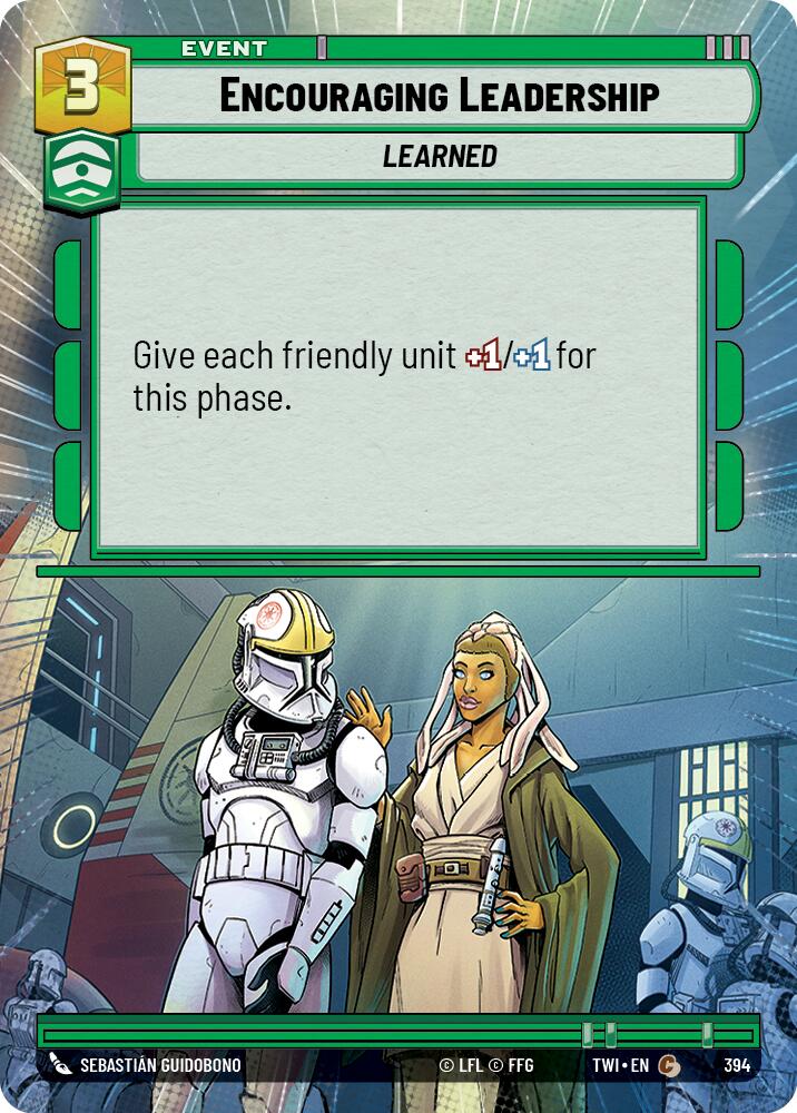 Encouraging Leadership (Hyperspace) (394) [Twilight of the Republic] | Grognard Games
