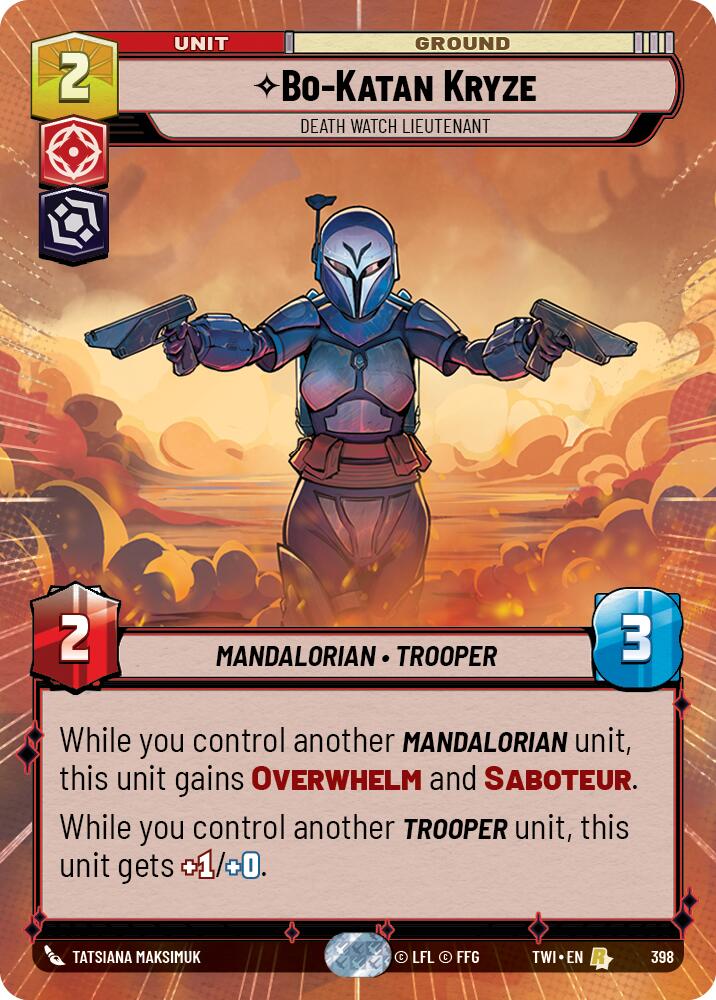 Bo-Katan Kryze - Death Watch Lieutenant (Hyperspace) (398) [Twilight of the Republic] | Grognard Games