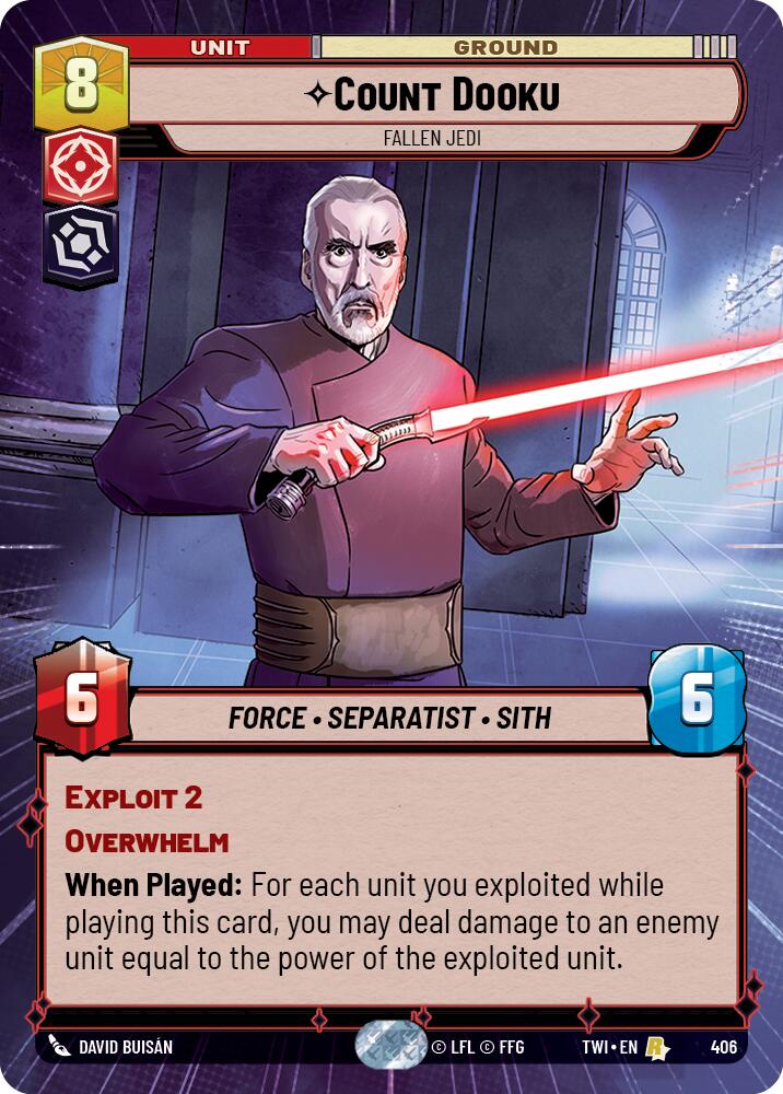 Count Dooku - Fallen Jedi (Hyperspace) (406) [Twilight of the Republic] | Grognard Games