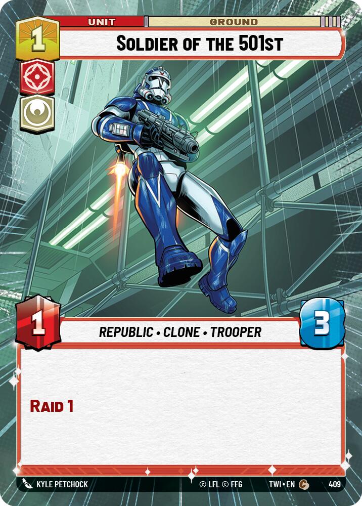 Soldier of the 501st (Hyperspace) (409) [Twilight of the Republic] | Grognard Games