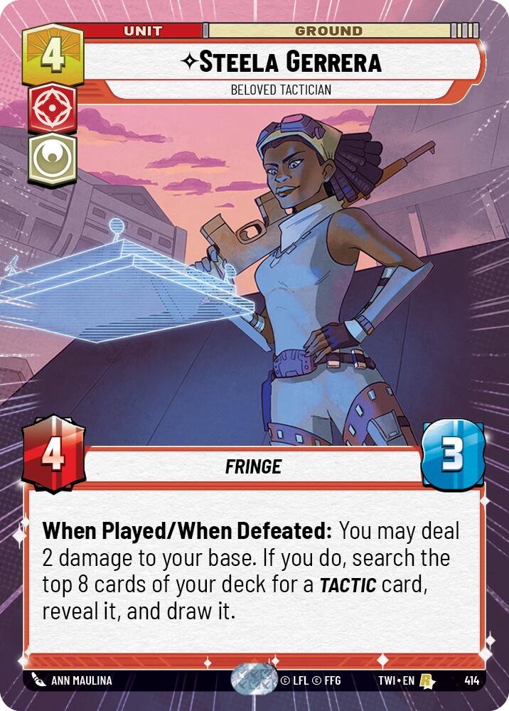 Steela Gerrera - Beloved Tactician (Hyperspace) (414) [Twilight of the Republic] | Grognard Games