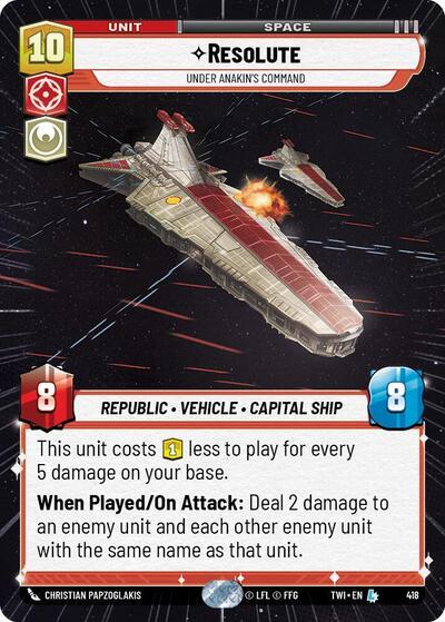 Resolute - Under Anakin's Command (Hyperspace) (418) [Twilight of the Republic] | Grognard Games
