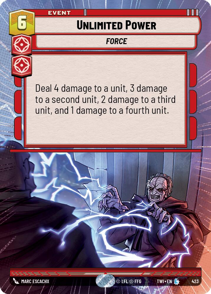 Unlimited Power (Hyperspace) (423) [Twilight of the Republic] | Grognard Games