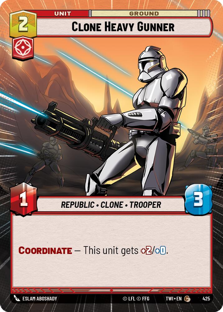Clone Heavy Gunner (Hyperspace) (425) [Twilight of the Republic] | Grognard Games