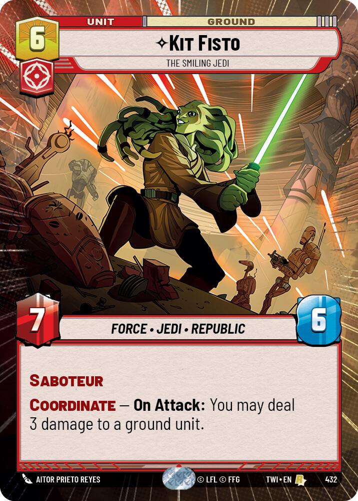Kit Fisto - The Smiling Jedi (Hyperspace) (432) [Twilight of the Republic] | Grognard Games