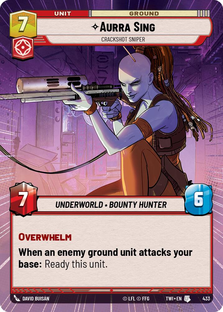Aurra Sing - Crackshot Sniper (Hyperspace) (433) [Twilight of the Republic] | Grognard Games