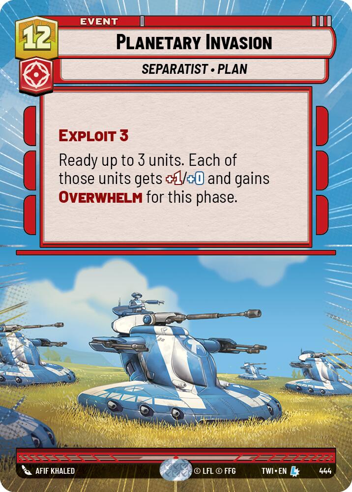 Planetary Invasion (Hyperspace) (444) [Twilight of the Republic] | Grognard Games