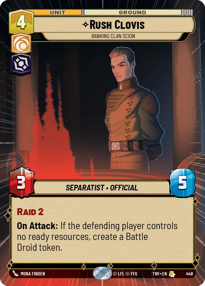 Rush Clovis - Banking Clan Scion (Hyperspace) (448) [Twilight of the Republic] | Grognard Games