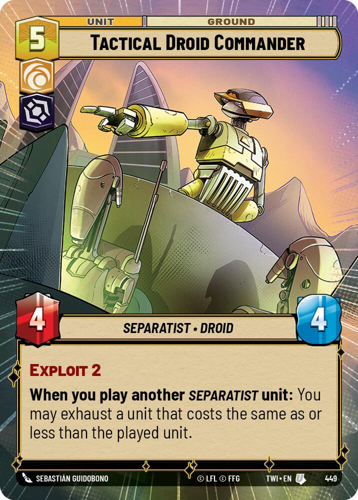 Tactical Droid Commander (Hyperspace) (449) [Twilight of the Republic] | Grognard Games