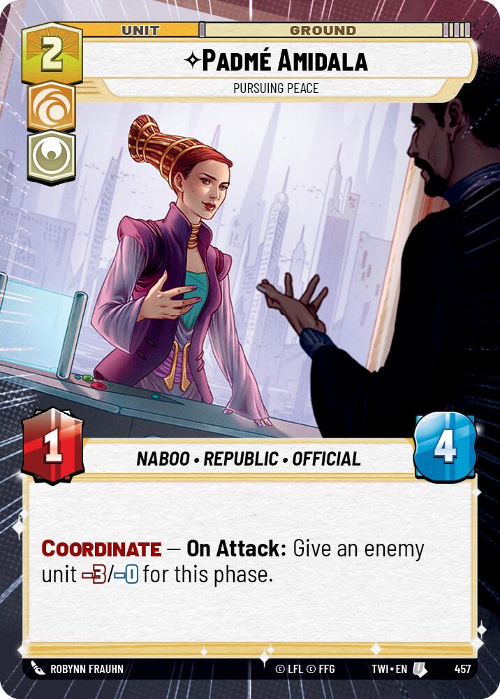 Padme Amidala - Pursuing Peace (Hyperspace) (457) [Twilight of the Republic] | Grognard Games