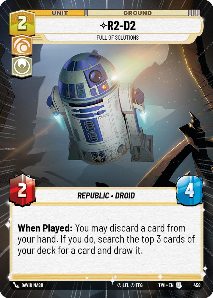 R2-D2 - Full of Solutions (Hyperspace) (458) [Twilight of the Republic] | Grognard Games