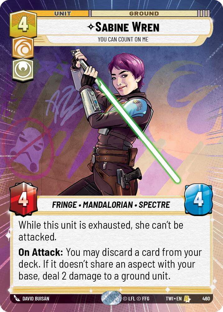 Sabine Wren - You Can Count On Me (Hyperspace) (460) [Twilight of the Republic] | Grognard Games