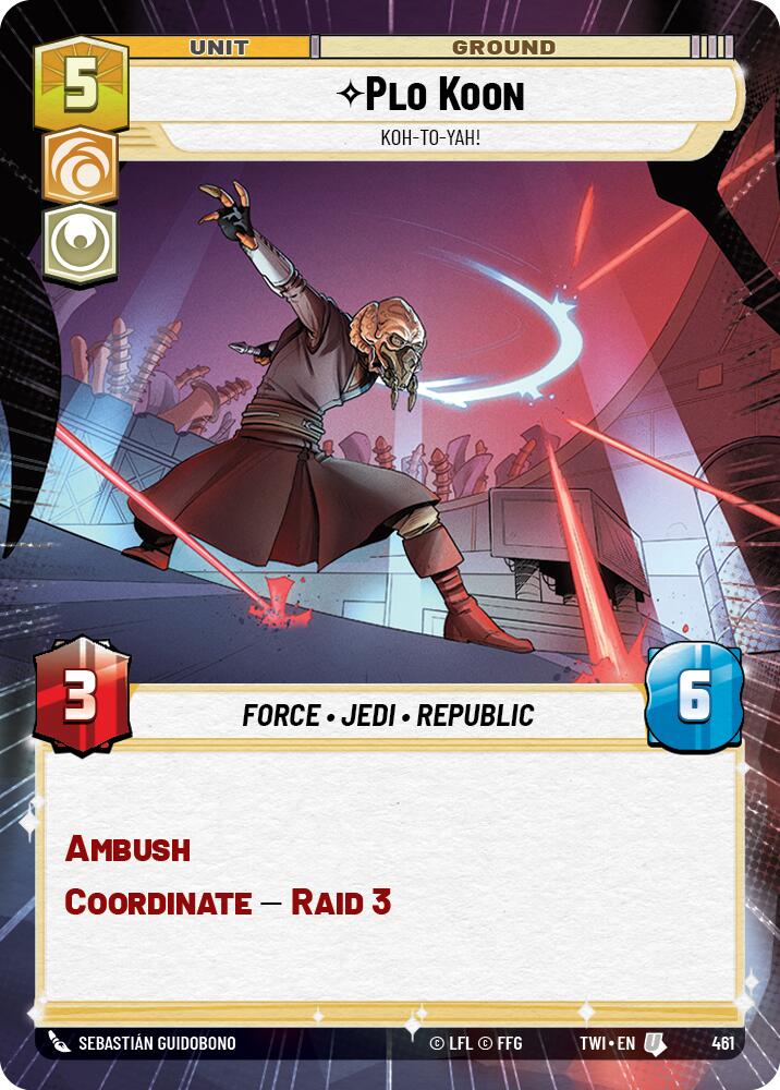 Plo Koon - Koh-to-yah! (Hyperspace) (461) [Twilight of the Republic] | Grognard Games