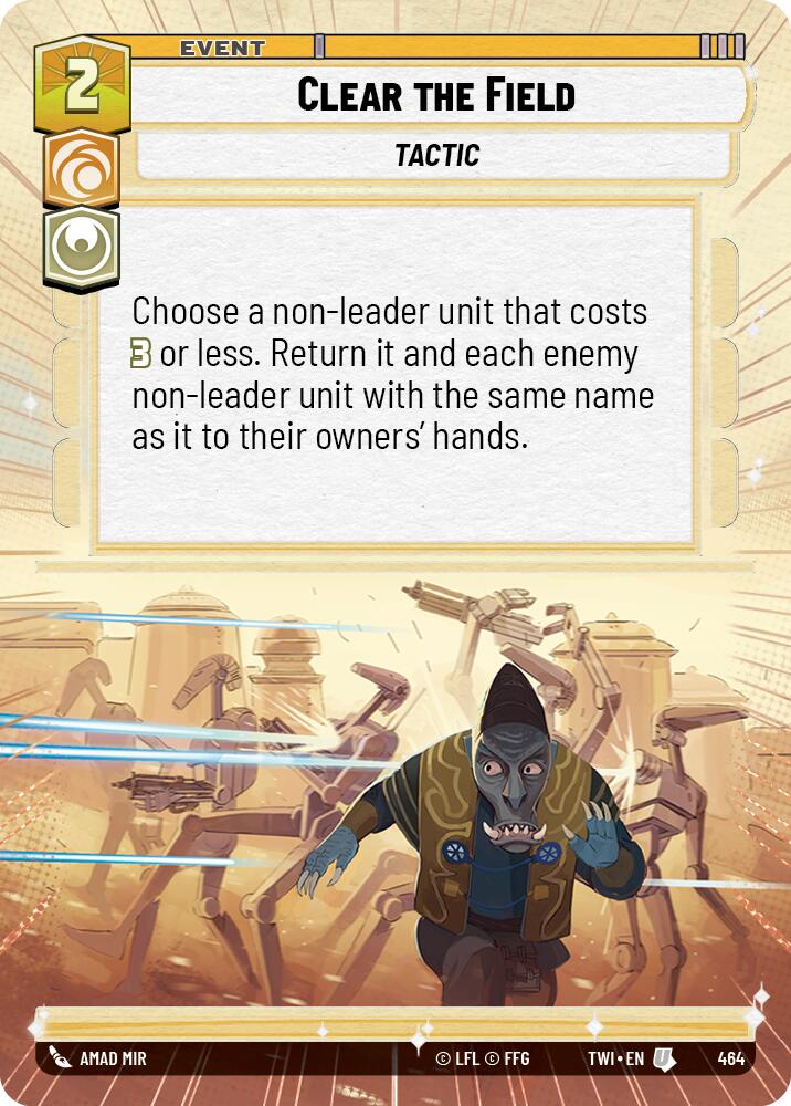 Clear the Field (Hyperspace) (464) [Twilight of the Republic] | Grognard Games
