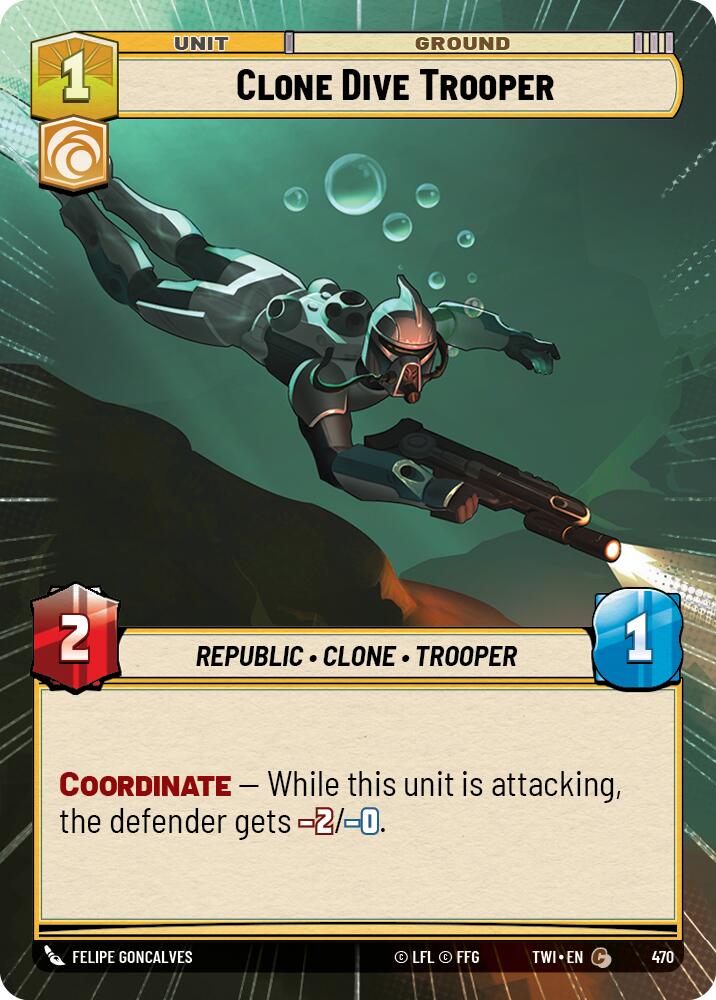 Clone Dive Trooper (Hyperspace) (470) [Twilight of the Republic] | Grognard Games