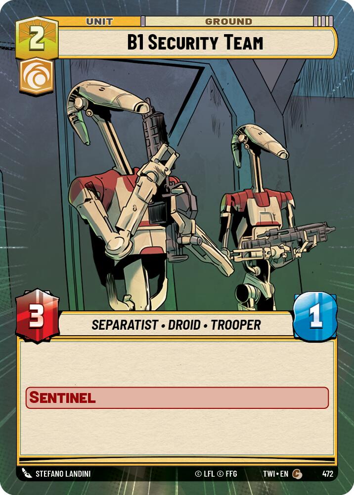 B1 Security Team (Hyperspace) (472) [Twilight of the Republic] | Grognard Games