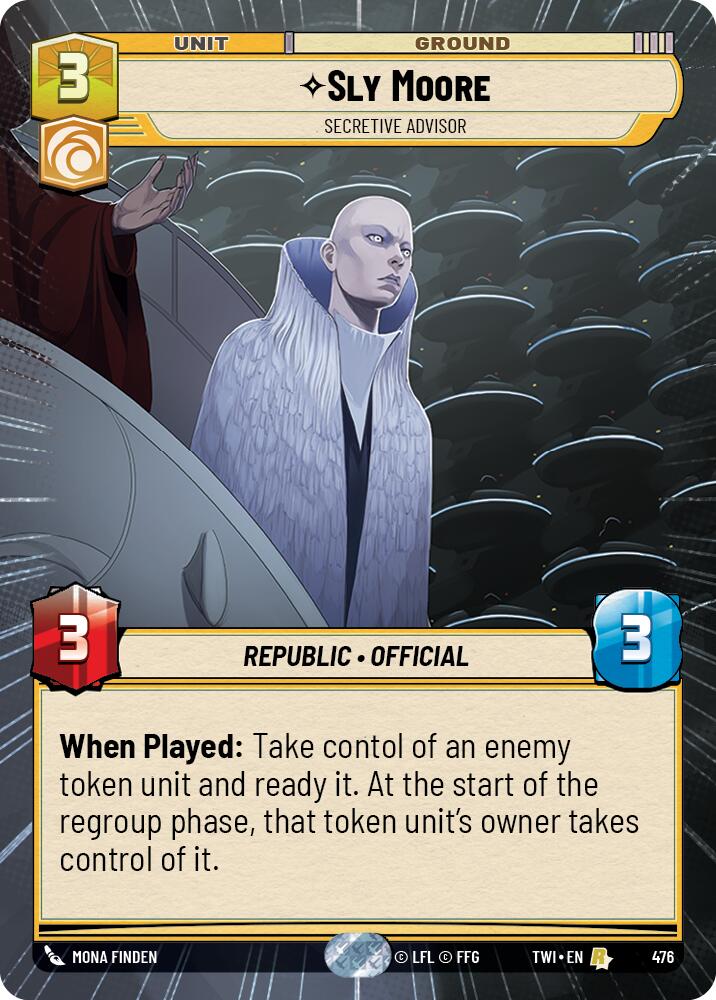 Sly Moore - Secretive Advisor (Hyperspace) (476) [Twilight of the Republic] | Grognard Games