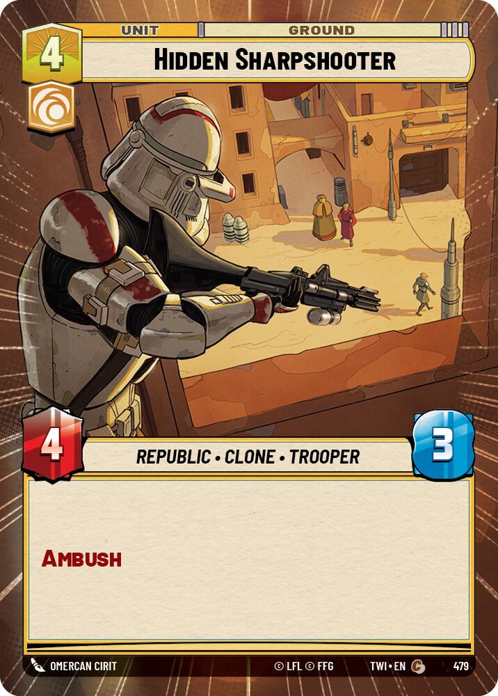 Hidden Sharpshooter (Hyperspace) (479) [Twilight of the Republic] | Grognard Games