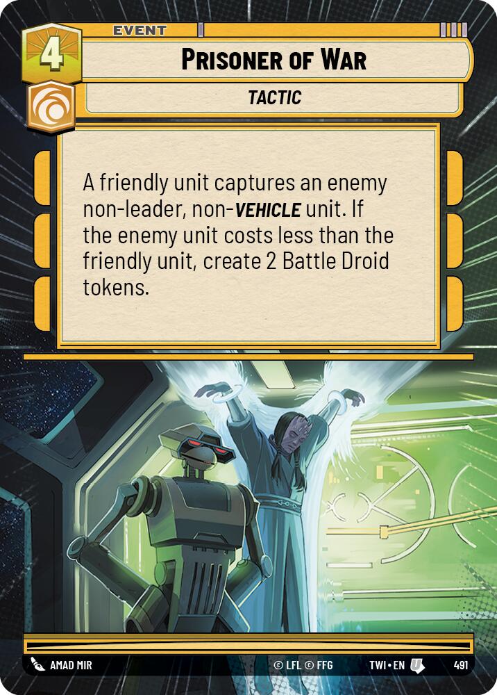 Prisoner of War (Hyperspace) (491) [Twilight of the Republic] | Grognard Games