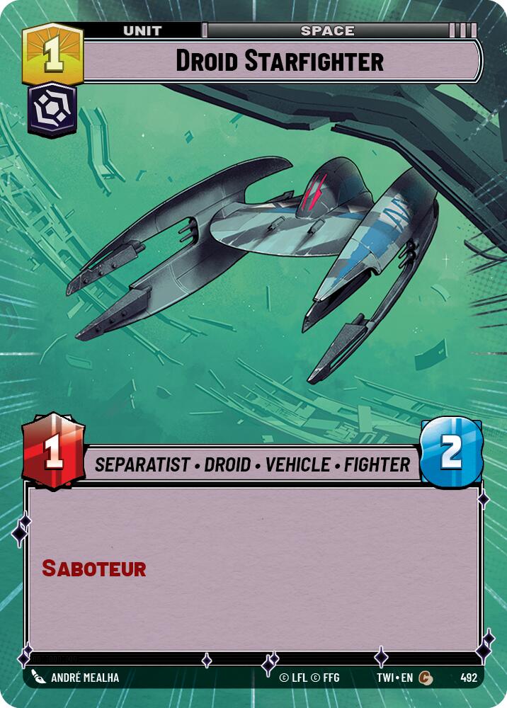 Droid Starfighter (Hyperspace) (492) [Twilight of the Republic] | Grognard Games