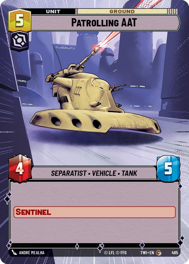 Patrolling AAT (Hyperspace) (495) [Twilight of the Republic] | Grognard Games