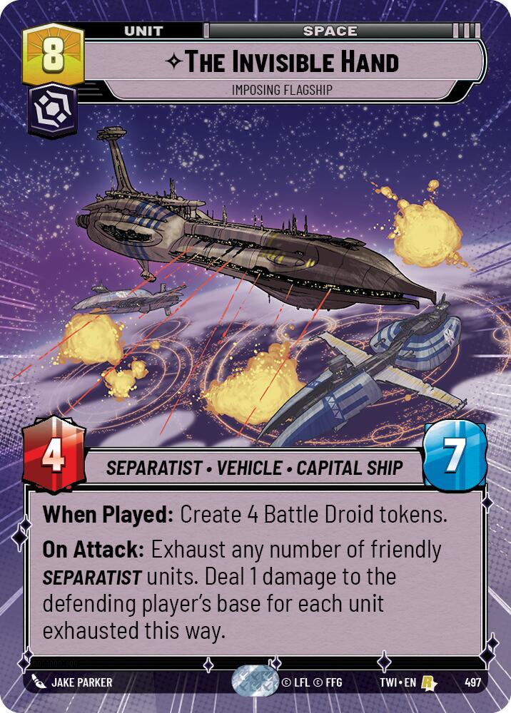 The Invisible Hand - Imposing Flagship (Hyperspace) (497) [Twilight of the Republic] | Grognard Games
