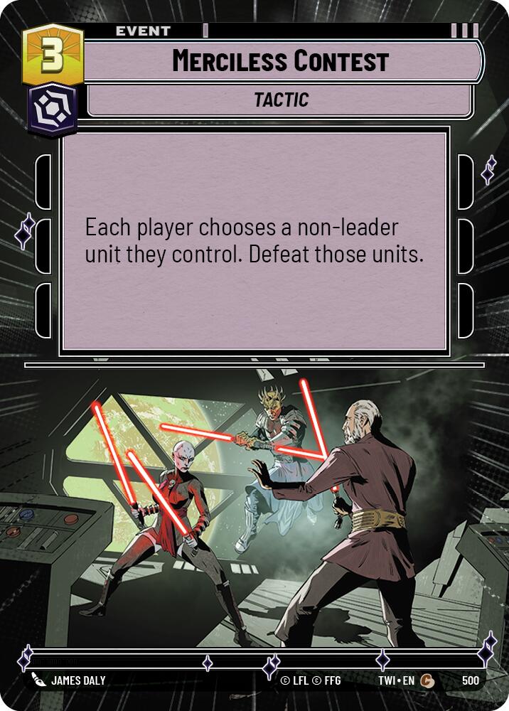 Merciless Contest (Hyperspace) (500) [Twilight of the Republic] | Grognard Games