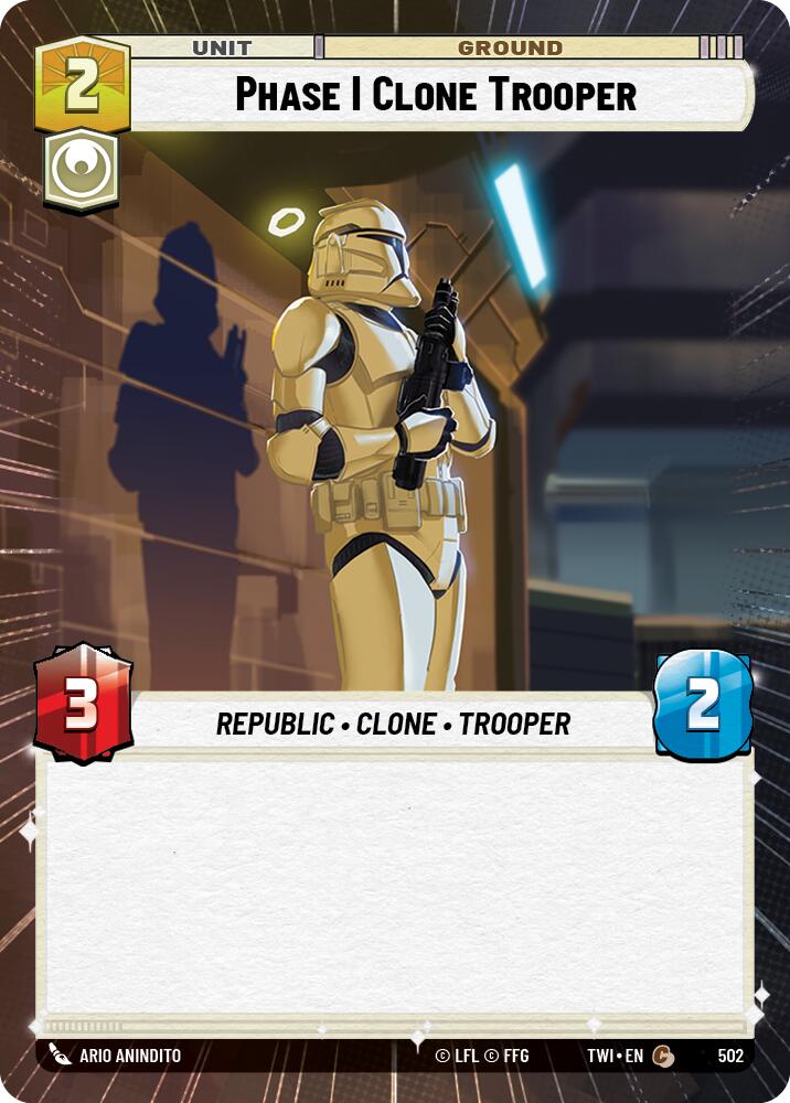 Phase I Clone Trooper (Hyperspace) (502) [Twilight of the Republic] | Grognard Games