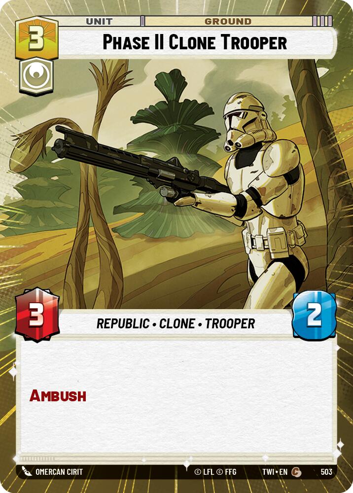 Phase II Clone Trooper (Hyperspace) (503) [Twilight of the Republic] | Grognard Games