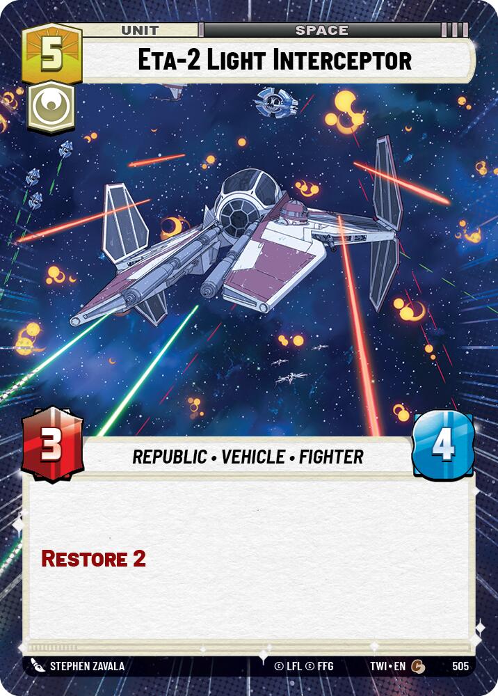 Eta-2 Light Interceptor (Hyperspace) (505) [Twilight of the Republic] | Grognard Games