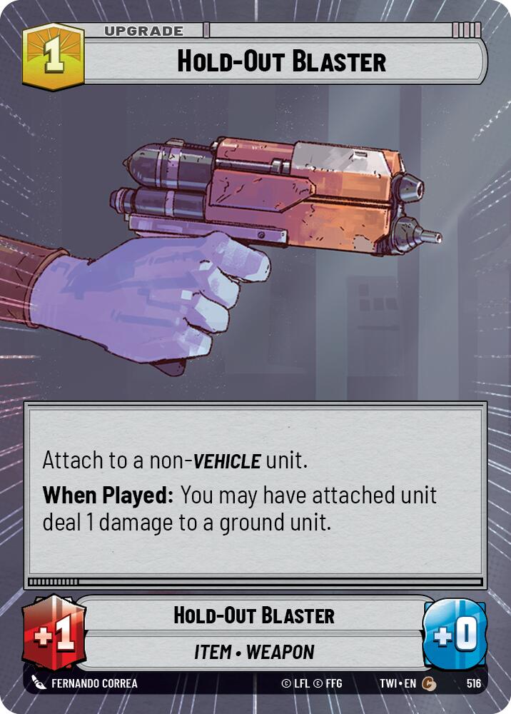 Hold-Out Blaster (Hyperspace) (516) [Twilight of the Republic] | Grognard Games