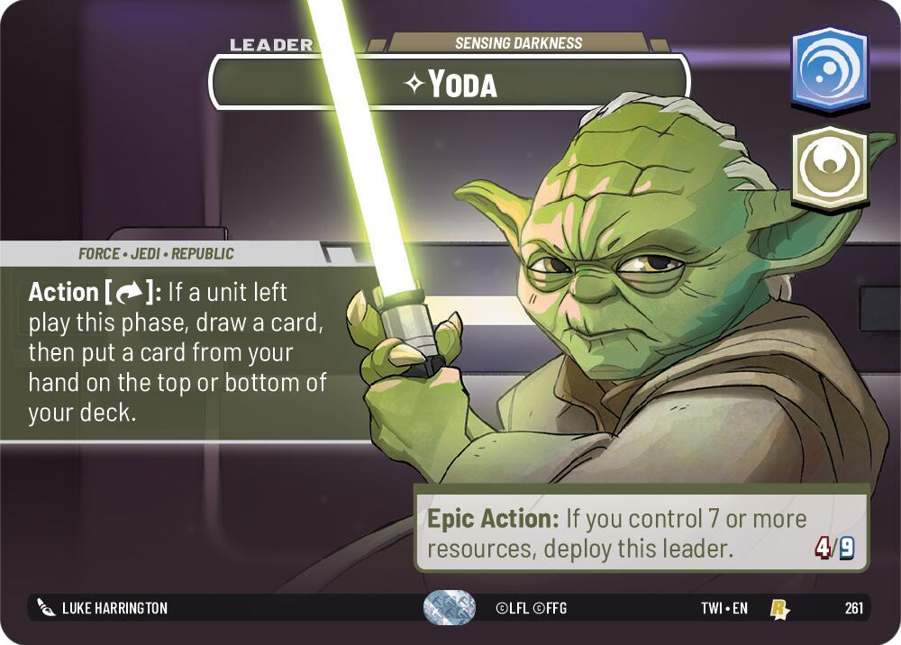 Yoda - Sensing Darkness (Showcase) (261) [Twilight of the Republic] | Grognard Games