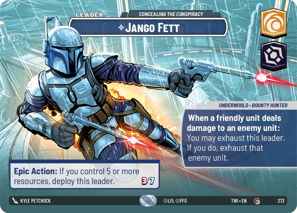 Jango Fett - Concealing the Conspiracy (Showcase) (273) [Twilight of the Republic] | Grognard Games