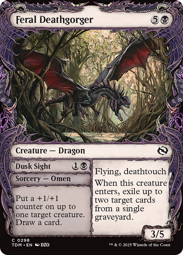 Feral Deathgorger (Showcase) [Tarkir: Dragonstorm] | Grognard Games