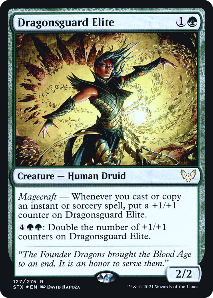 Dragonsguard Elite [Strixhaven: School of Mages Prerelease Promos] | Grognard Games