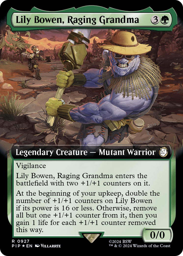 Lily Bowen, Raging Grandma (Extended Art) (Surge Foil) [Fallout] | Grognard Games