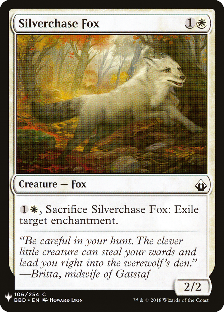Silverchase Fox [Mystery Booster] | Grognard Games
