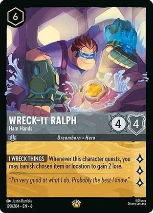 Wreck-It Ralph - Ham Hands (190/204) [Azurite Sea] | Grognard Games