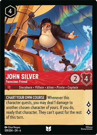 John Silver - Ferocious Friend (109/204) [Azurite Sea] | Grognard Games