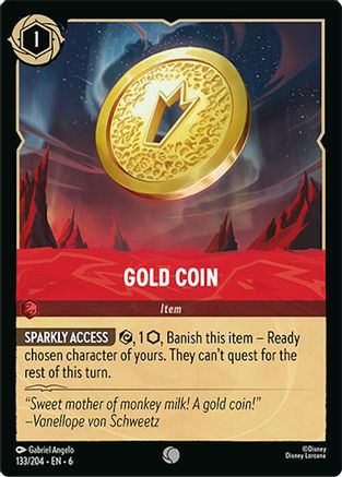 Gold Coin (133/204) [Azurite Sea] | Grognard Games