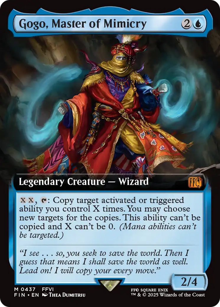 Gogo, Master of Mimicry (FIN-437) - FINAL FANTASY: (Extended Art) Foil | Grognard Games
