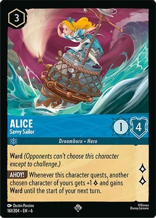 Alice - Savvy Sailor (161/204) [Azurite Sea] | Grognard Games