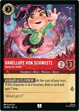 Vanellope von Schweetz - Gutsy Go-Getter (110/204) [Azurite Sea] | Grognard Games