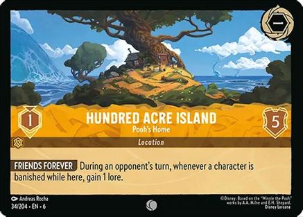 Hundred Acre Island - Pooh's Home (34/204) [Azurite Sea] | Grognard Games