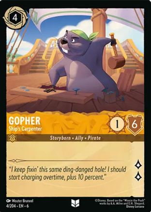 Gopher - Ship's Carpenter (4/204) [Azurite Sea] | Grognard Games
