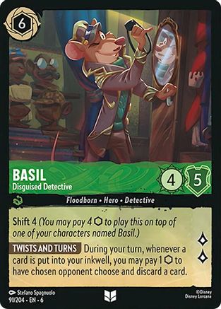 Basil - Disguised Detective (91/204) [Azurite Sea] | Grognard Games