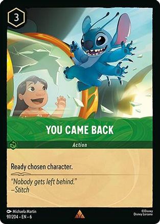 You Came Back (97/204) [Azurite Sea] | Grognard Games